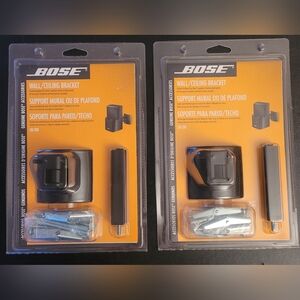 2 Bose UB 20 Black Wall Ceiling Brackets New Acoustiness Speaker System